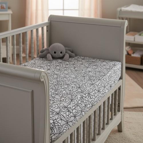 Web Noir Crib Sheets