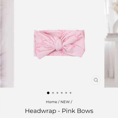 Headwrap - Pink Bows
