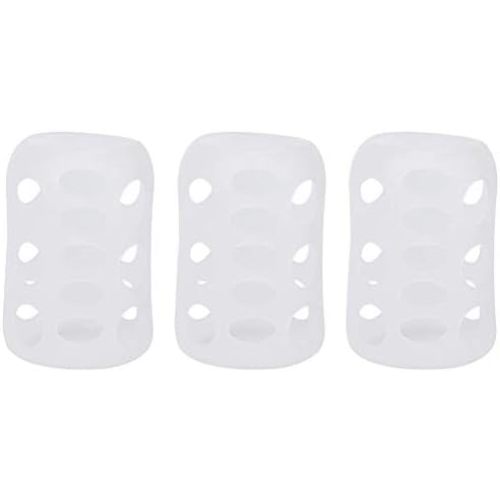 Garosa 3Pcs Silicone Sleeve Glass Milk Bottle Sleeve Silicone Wide Caliber Silicone Thermal Insulation Milk Bottle Cover Baby Supplies