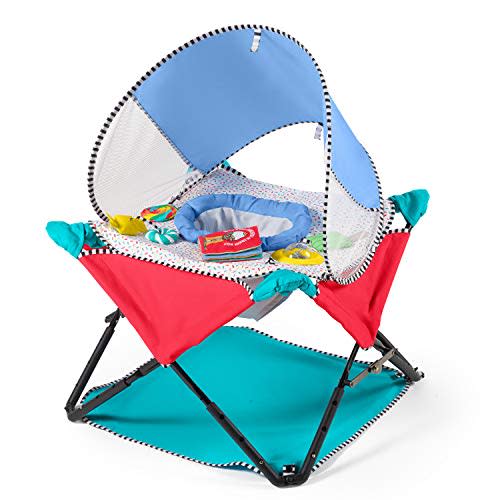Summer Pop ‘N Jump SE Portable Activity Center, Sweets & Treats – Baby Activity Center for Indoor/Outdoor Use – Fast, Easy and Compact Fold