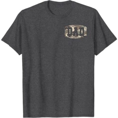 Retro Old School Camo Dad Pocket, Camouflage Dad Fathers Day T-Shirt