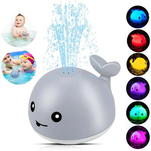 Baby Shower Toys, Bath Toys,Automatic Sprinkler Toys, With LED Lights, Induction Flashing Sprinklers