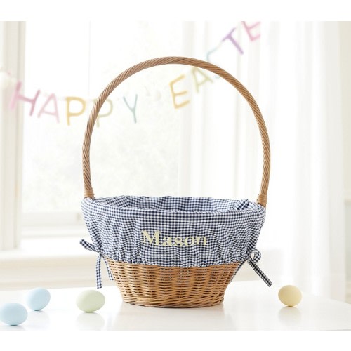 Gingham Easter Basket Liners