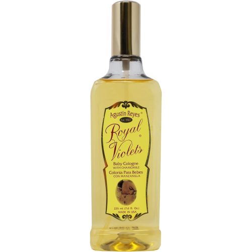 Royal Violets Baby Cologne, with Chamomile to gently refresh your Baby, Delicate Scent, 7.6 Fl Oz, Spray Plastic Bottle