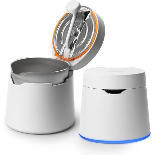 Carepod One Plus Stainless Steel Humidifier for Large Room with Mood Light, Quiet & Safe for Baby, Only 3 Washable Parts, Easy to Clean Ultrasonic Cool Mist Humidifiers for Bedroom for 30Hrs (1Gal/4L)