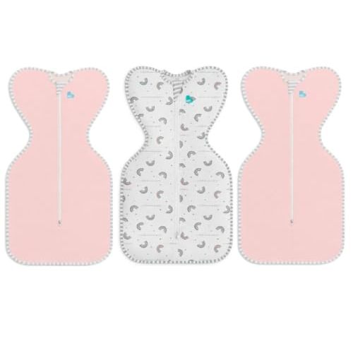 Love To Dream Swaddle UP Baby Sleep Sack - Self-Soothing for Newborns, Improves Sleep, Snug Fit Helps Calm Startle Reflex - New Born Essentials, Pink Girl Bundle Pack