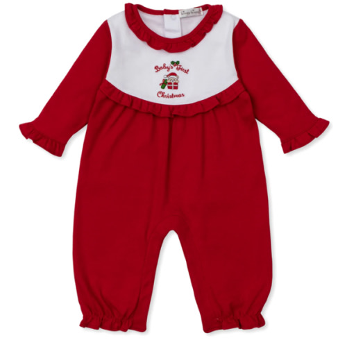 Baby's First Christmas 25 Ruffle Playsuit