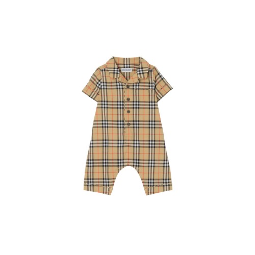 Check Cotton Playsuit
