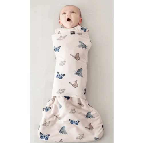 Sleep Bag Swaddler in Blush Butterfly 1.0