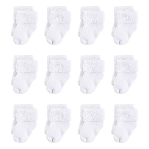 Touched by Nature 12-Pack Socks in White