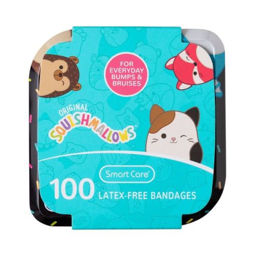 Smart Care Latex-Free Bandages Collector Case - Squishmallows - 100ct