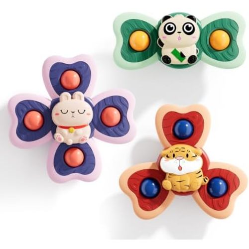 Suction Cup Spinner Airplane Travel Toys for 1 Year Old Boy Girl