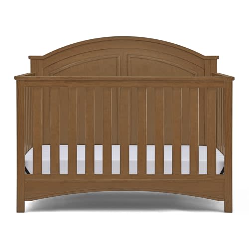 Delta Children Perry 6-in-1 Convertible Crib - Greenguard Gold Certified, Chestnut