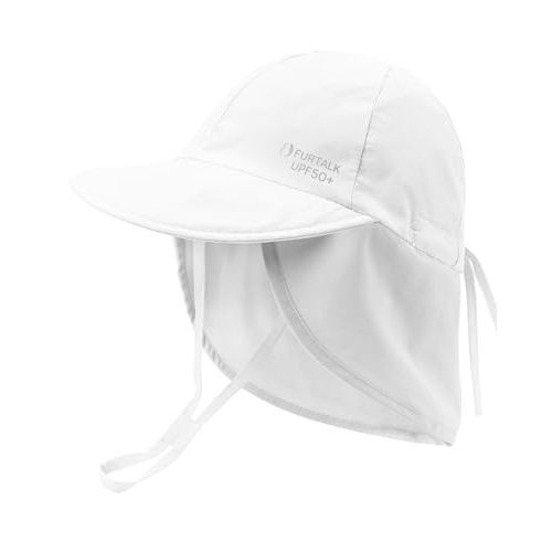 FURTALK Baby Sun Hat with Neck Flap UPF 50+ Adjustable Baby Boys Girls Summer Beach Hat for Traveling Swim Hat