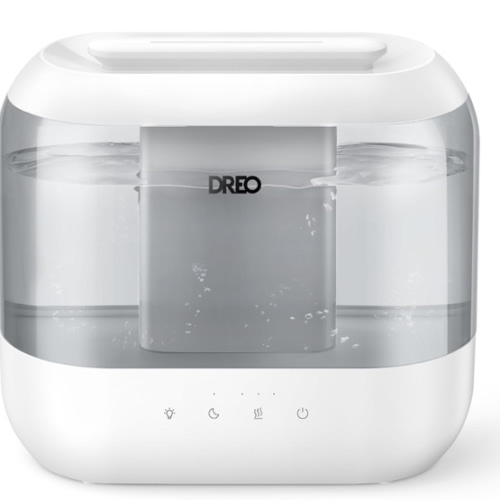 Dreo Humidifiers for Bedroom, 4L Top Fill for Large Room, 36H Runtime, 28 dB Quiet Supersized Cool Mist Air Humidifier for Baby Nursery, Plants, Indoor, Night Light, Easy to Clean & Fill, White
