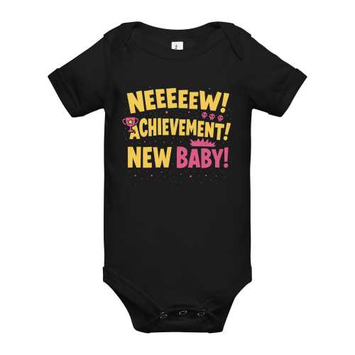 New Achievement! New Baby Bodysuit • Dungeon Crawler Carl baby  • LitRPG Gamer Baby Onesie • New Parent Geek Shower Gift