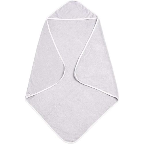 KYTE BABY Hooded Bath Towel, Ultra Soft Bamboo Rayon Terry for Babies & Toddlers, 32 x 32 Inches, Storm with Cloud Trim