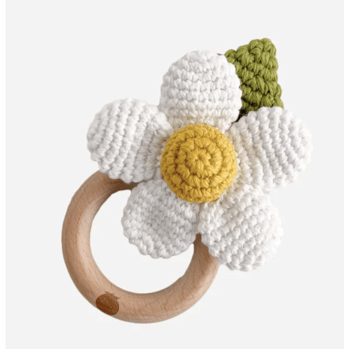 Flower Crocheted Rattle Teether
