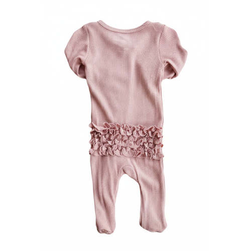 All Bamboo Waffle Zipper Footies