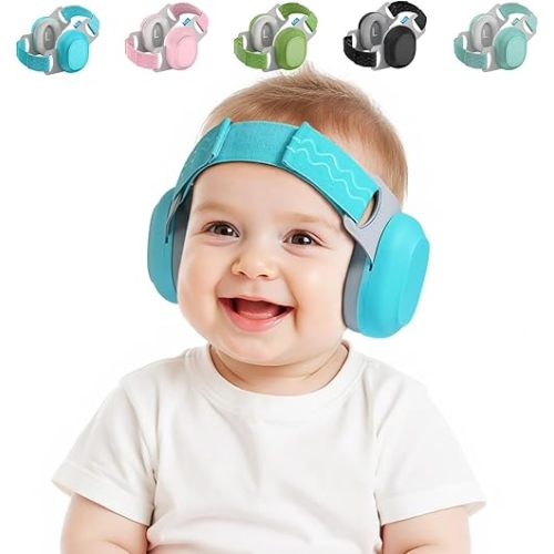 Bella's Friends Baby Ear Protection for Infants & Toddlers(3–48 Months) - Lightweight 24dB Noise Cancelling Headphones - Safe fit & Comfort Earmuffs - Improve Sleep - Baby Travel Essential, Blue