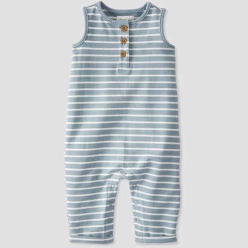 Little Planet By Carter's Baby Striped Jumpsuit - Blue