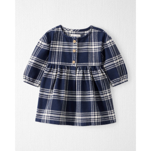 Baby Girl Organic Cotton Flannel Dress  - Little Planet | Carter's