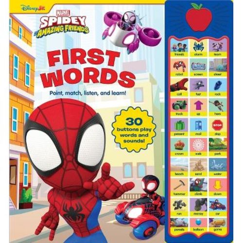 Disney Junior Marvel Spidey and His Amazing Friends: First Words Sound Book - by Pi Kids (Mixed Media Product)