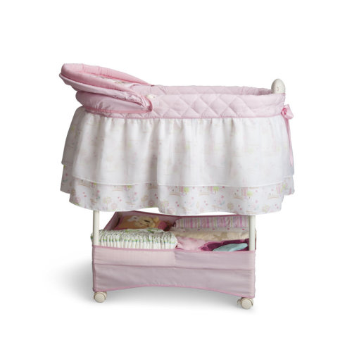 Delta Children Disney Princess Gliding Bassinet with Bedding & Reviews | Wayfair