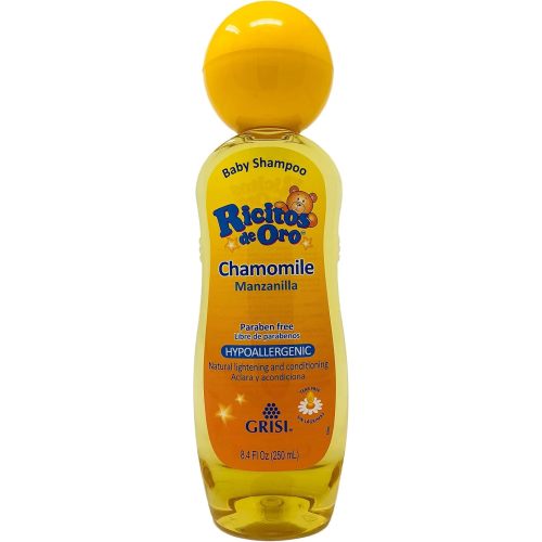Ricitos de Oro Chamomile Baby Shampoo, Hypoallergenic Tear Free Baby Shampoo with Chamomille Extract; 8.4 Fl Oz