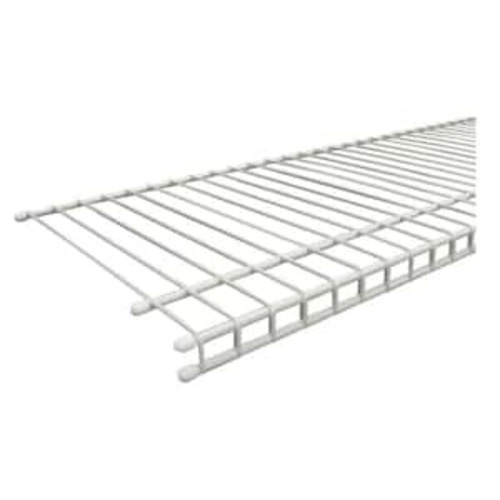 SuperSlide 96 in. W x 12 in. D White Ventilated Wire Shelf