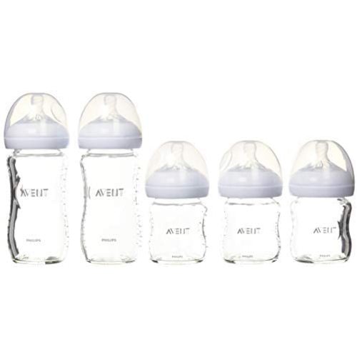 Philips Avent Natural Glass Bottle Baby Gift Set, SCD201/01