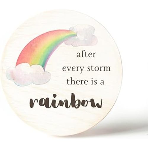 Rainbow Baby Pregnancy Announcement Birth Announcement Sign Newborn Sign