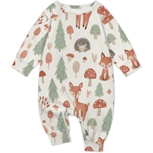 Newborn Baby Romper Clothing Cute Infant Long Sleeve Clothes Jumpsuit Playsuit One Piece Outfit for Boy Girl