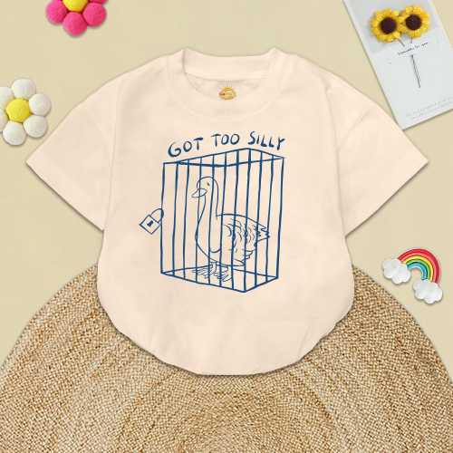 Funny Silly Goose Baby Romper: Animal Toddler Outfit