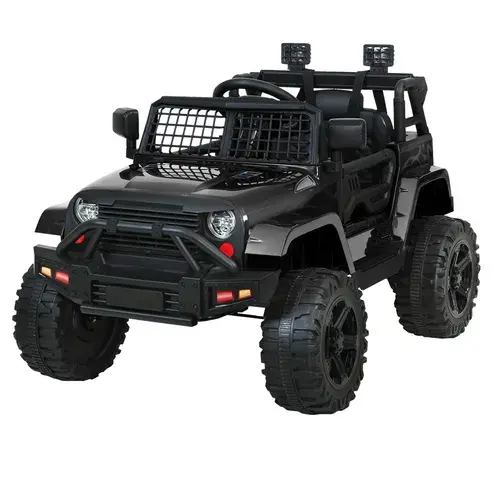 Rigo Ride on Car Jeep Off Road 12V - Black | Baby Bunting AU