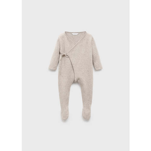 Jumpsuit with cross-over stitch - Kids | MANGO USA