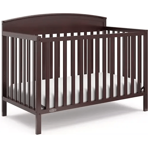 Graco Benton 5-in-1 Convertible Crib (Espresso) – GREENGUARD Gold Certified, Converts from Baby Crib to Toddler Bed, Daybed and Full-Size Bed, Fits Standard Full-Size Crib Mattress