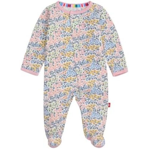 Magnetic Me Girls Modal Magnetic Baby Footie Pajamas | Silky Soft Modal Fabric | Baby Sleepers Available Sizes PRE - 24M