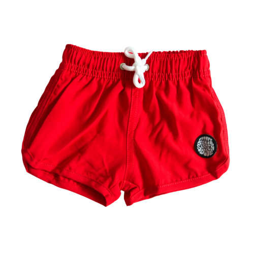 Red Swim Trunks