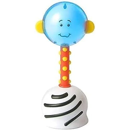 SmartNoggin NogginStik Light-up Developmental Rattle - Color Changing, Textured for Grasping, Mirror & Rattle Sound - Sensory Toy for Babies, Ages 0-12 Months