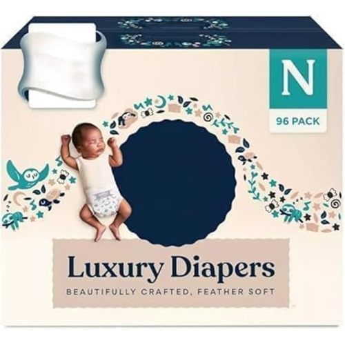 Luxury Baby Diapers Size New Born, 96 Count, Soft & Absorbent (Pack of 1)