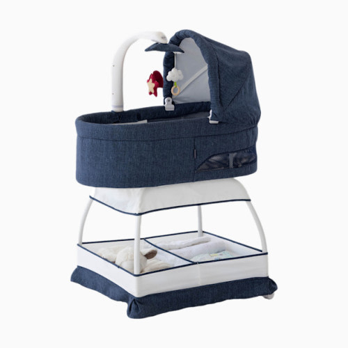 Sweetli Nurture Bassinet - Denim Melange