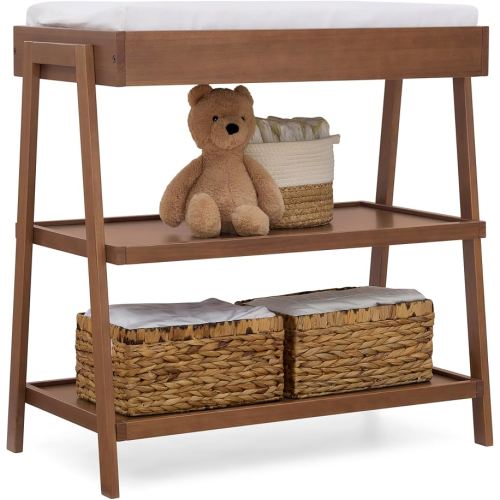 Amazon.com : Delta Children Scout Changing Table, Chestnut : Baby