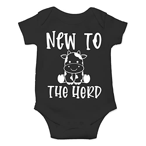 Belle Homie New To The Herd - Funny Baby Essentials Bodysuit - Cute Baby Girl Clothes Newborn Boy Outfit