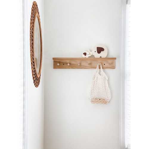 Wooden Elephant Shelf Decor: Safari Nursery, Mama and Baby