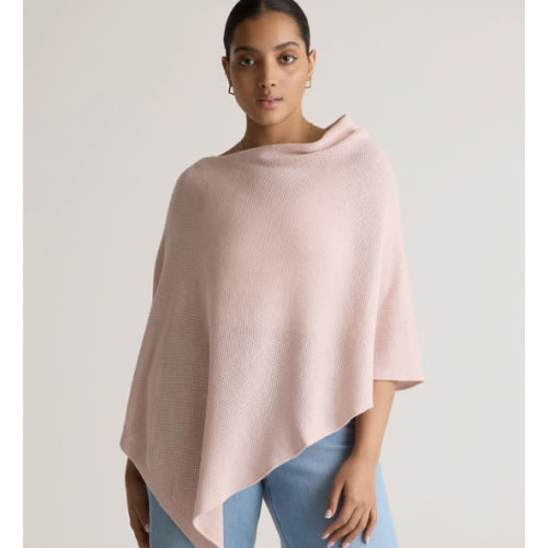 Lightweight Cotton Cashmere Nursing Shawl in Sugar Stone