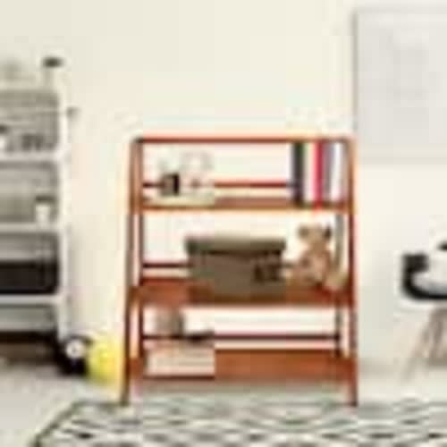 Casual Home Metro 43.5 in. Tall Antique Mahogany Solid Wood 3-Shelf Etagere Bookcase 176-429