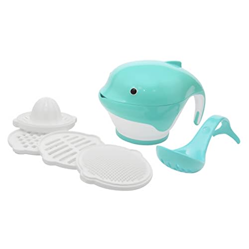 VANZACK Food Masher Bowl Set for Babies Manual Grinding Accessory Safe 304 Stainless Steel Suitable for Purees and Soups for Weaning and Fruit Juices