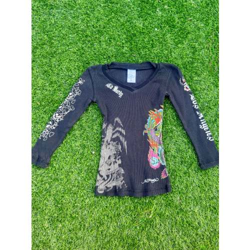 Y2K Ed Hardy Tiger Child’s Top 🐯