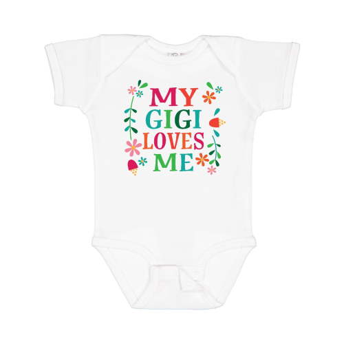 Inktastic My Gigi Loves Me Girls Apparel Girls Baby Bodysuit